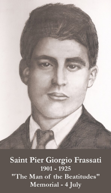 Saint Pier Giorgio Frassati Canonization Prayer Card